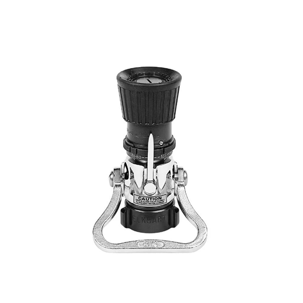 Elkhart Brass SFL-O 1.5"FNH Select-O-Flow Nozzle w/Horseshoe Handle Shut-off,Swivel Base, 40,60,95,125 GPM 100 PS