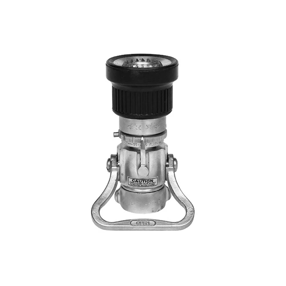 Elkhart Brass SFL-B 1.5"FNH Select-O-Flow Brass Nozzle w/Horseshoe Handle Shut-off,Swivel Base, 40,60,95,125 GPM 100 PSI