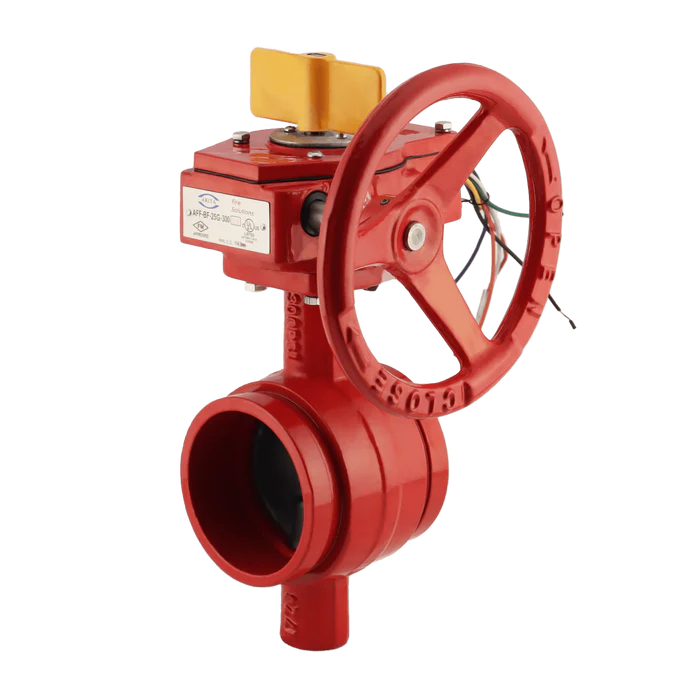 ARITA UL/FM Fire Protection Butterfly Valve 300PSI Groove Type BF25 Series