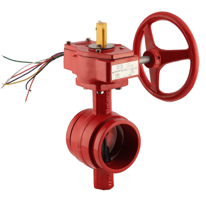 ARITA UL/FM Fire Protection Butterfly Valve 300PSI Groove Type BF25 Series