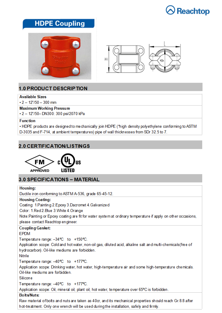 HDPE Coupling