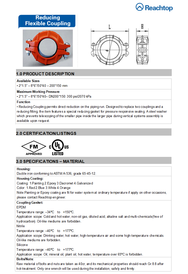 Reducing Flexible Coupling